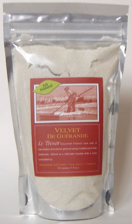 velvet de guerande, sea salt, organic sea salt, le tresor sea salt